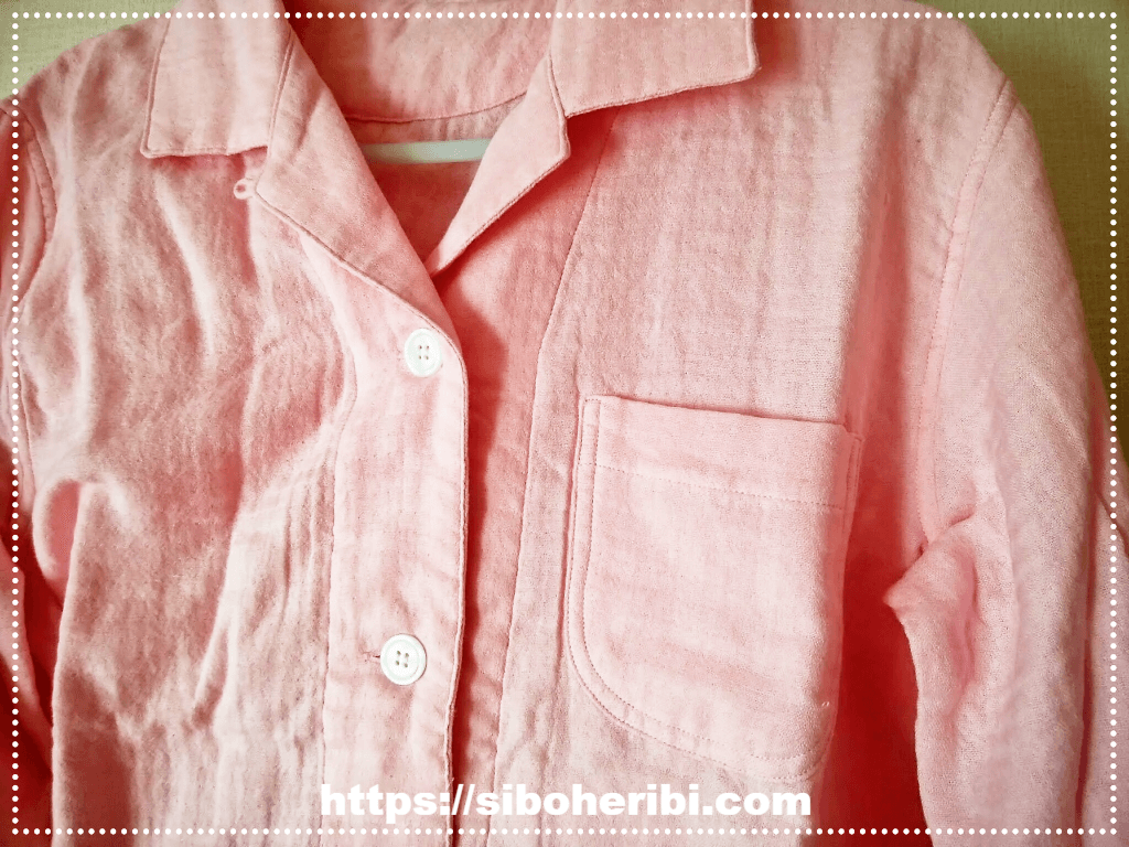 マシュマロガーゼパジャマの上